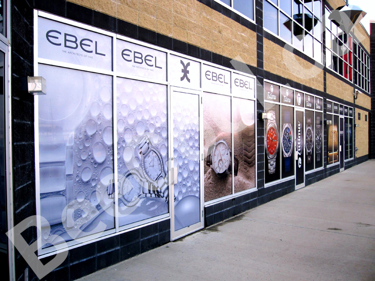 Bee Cool Glass Coatings - Perforated Graphic Film installation.