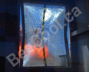 Blasts can occur from a number of events. Bee Cool Blast Mitigation Glass Coatings are specially designed to reduce injury from flying glass caused by unexpected blasts or breakage.