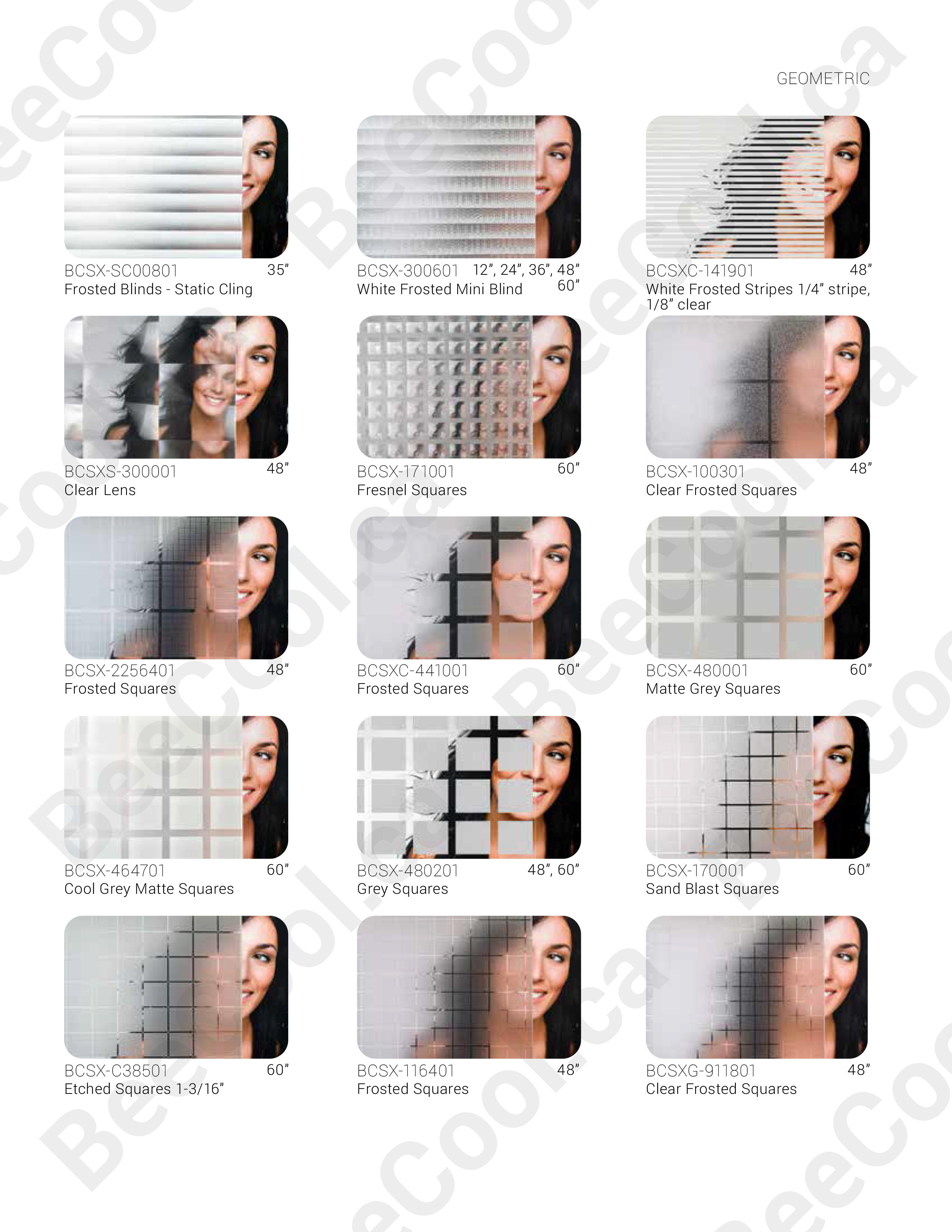 Edmonton South Bee Cools decorative film catalogue image 15