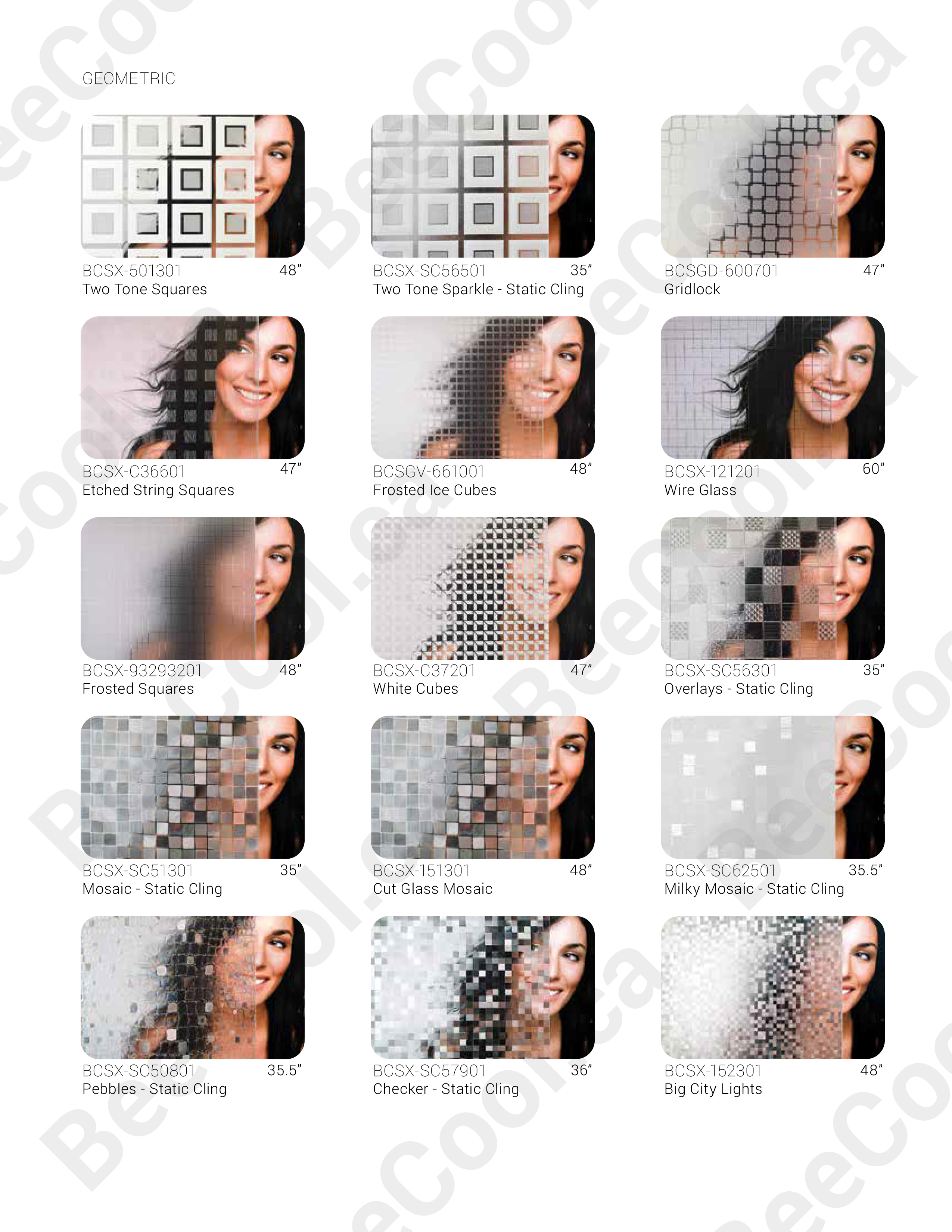 Edmonton South Bee Cools decorative film catalogue image 16