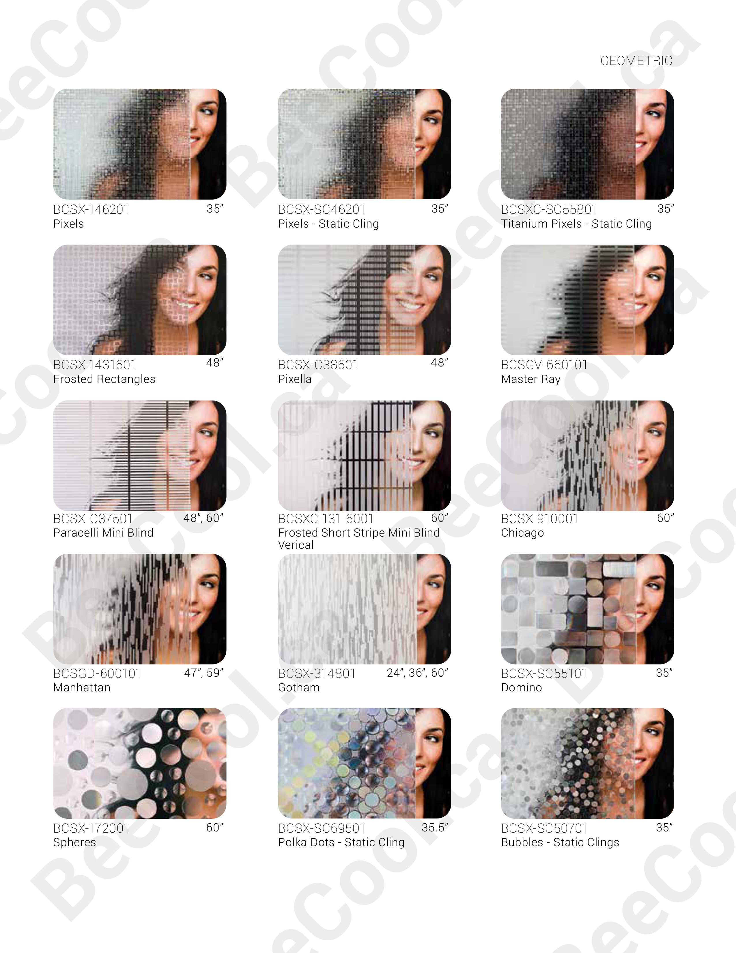 Edmonton South Bee Cools decorative film catalogue image 17