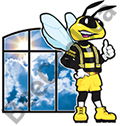 Bee Cool Mascot Logo.