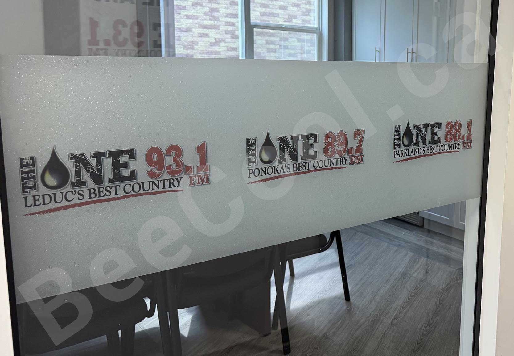 Bee Cool Glass Coatings printed Frosted Crystal